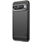 Силіконовий (TPU) чохол MOFI Carbon Fiber для Google Pixel 9 - Black (360010B)