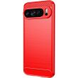 Силиконовый (TPU) чехол MOFI Carbon Fiber для Google Pixel 9 Pro - Red (359900R)