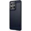 Силиконовый (TPU) чехол MOFI Carbon Fiber для Motorola Moto G15 - Blue (372632L)