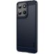 Силиконовый (TPU) чехол MOFI Carbon Fiber для Motorola Moto G15 - Blue (372632L). Фото 1 из 9