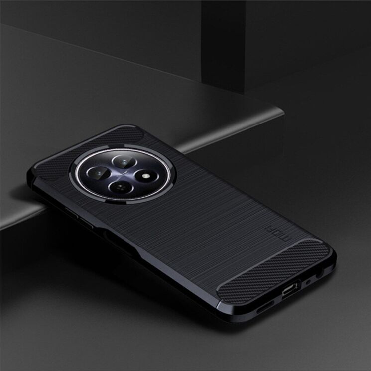 Силиконовый (TPU) чехол MOFI Carbon Fiber для Realme 12 5G - Blue: фото 3 из 12