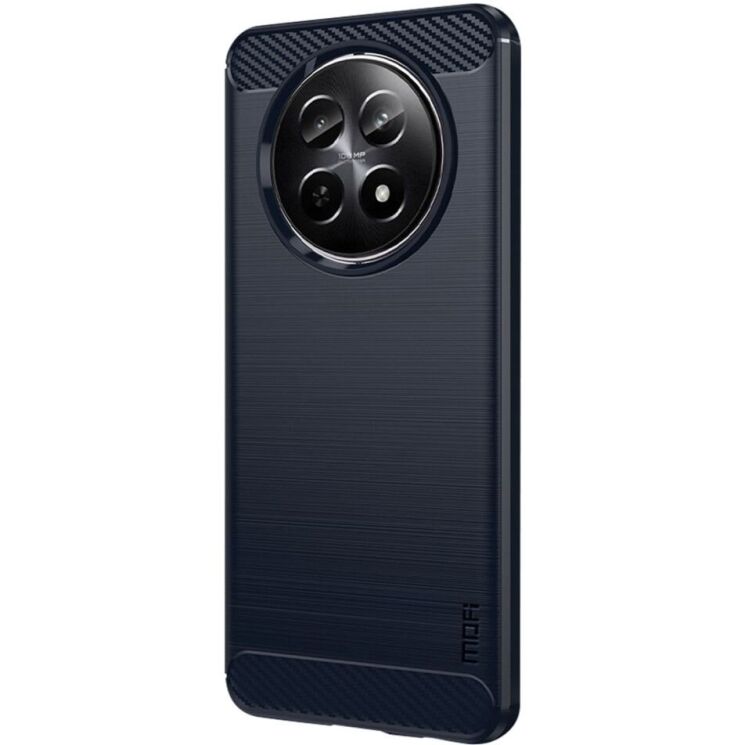Силиконовый (TPU) чехол MOFI Carbon Fiber для Realme 12 5G - Blue: фото 2 из 12