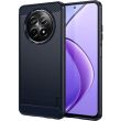 Силиконовый (TPU) чехол MOFI Carbon Fiber для Realme 12 5G - Blue (355903L)