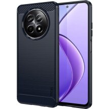 Силиконовый (TPU) чехол MOFI Carbon Fiber для Realme 12 5G - Blue: фото 1 из 12