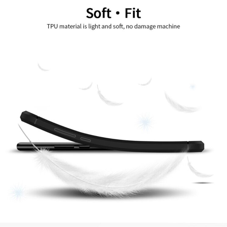 Силиконовый (TPU) чехол MOFI Carbon Fiber для Samsung Galaxy S20 Ultra (G988) - Black: фото 4 из 11