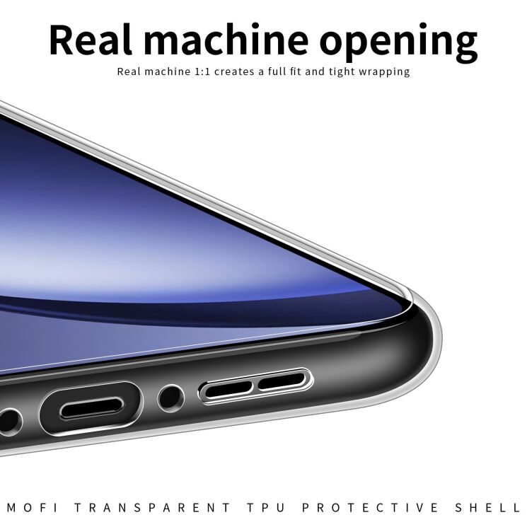Силиконовый (TPU) чехол MOFI Thin Guard для OnePlus 15 - Transparent: фото 7 из 9