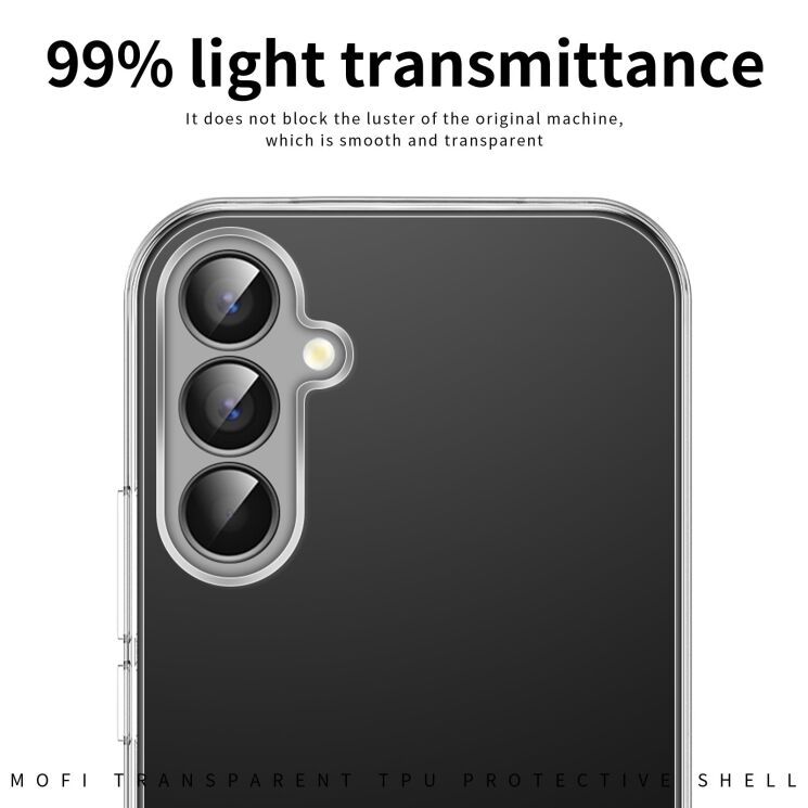 Силіконовий (TPU) чохол MOFI Thin Guard для Samsung Galaxy S26 Plus - Transparent: фото 5 з 9