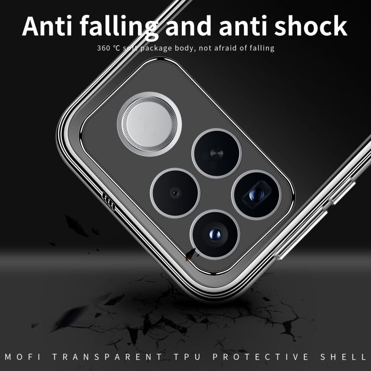 Силиконовый (TPU) чехол MOFI Thin Guard для Xiaomi Poco F9 Pro - Transparent: фото 8 из 9