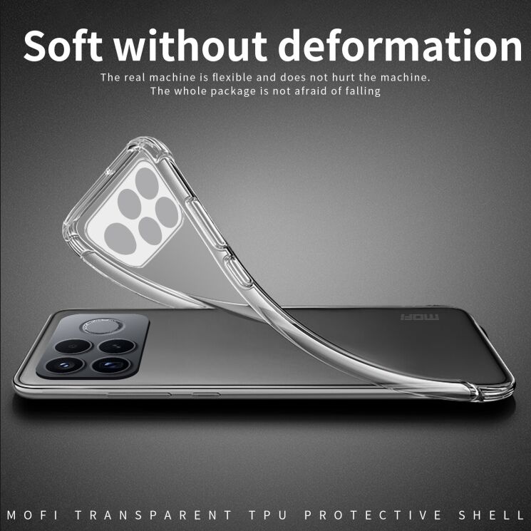 Силиконовый (TPU) чехол MOFI Thin Guard для Xiaomi Poco F9 Pro - Transparent: фото 3 из 9