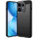 Силиконовый (TPU) чехол UniCase Carbon для OPPO Reno 16 / 16 Pro - Black (413209B). Фото 1 из 9