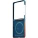 Ультратонкий чехол Pitaka Edge Case California Dream (FF) для Samsung Galaxy Flip 8 (FSFLIP8) - Cyan / Orange (423565CO). Фото 3 из 14
