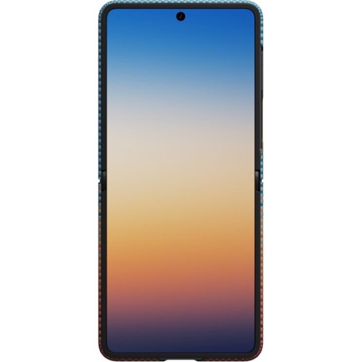 Ультратонкий чехол Pitaka Edge Case California Dream (FF) для Samsung Galaxy Flip 8 (FSFLIP8) - Cyan / Orange (423565CO) Ультратонкий чехол Pitaka Edge Case California Dream (FF) для Samsung Galaxy Flip 8 (FSFLIP8) - Cyan / Orange: фото 4 из 14