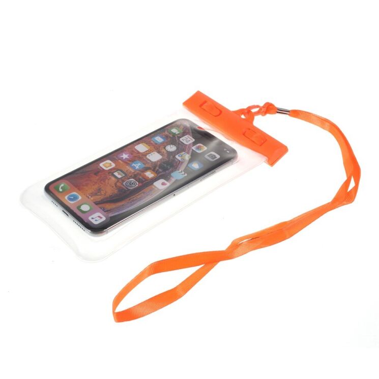 Влагозащитный чехол Deexe Waterproof Pouch - Orange: фото 2 из 3