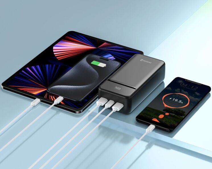 Внешний аккумулятор SWISSTEN Power Line II 22.5W (30000mAh) - Black: фото 4 из 4