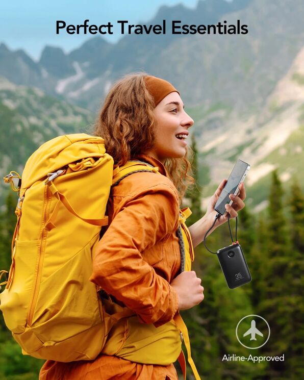 Зовнішній акумулятор VEGER K3 PD30W + QC3.0 (30000mAh) + кабель Type-C + Lightning - Black: фото 6 з 9