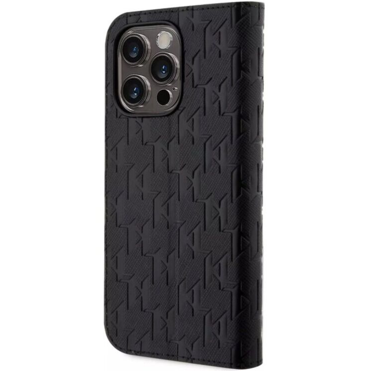 Защитный чехол Karl Lagerfeld Saffiano Monogram для Apple iPhone 13 Pro Max - Black: фото 2 из 6