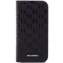 Защитный чехол Karl Lagerfeld Saffiano Monogram для Apple iPhone 13 Pro Max - Black: фото 1 из 6