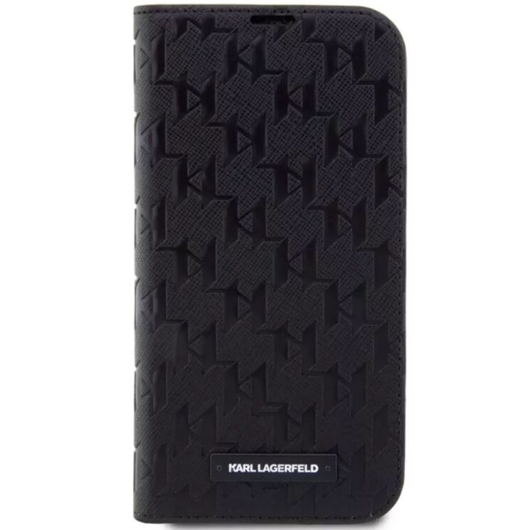 Защитный чехол Karl Lagerfeld Saffiano Monogram для Apple iPhone 13 Pro Max - Black: фото 1 из 6