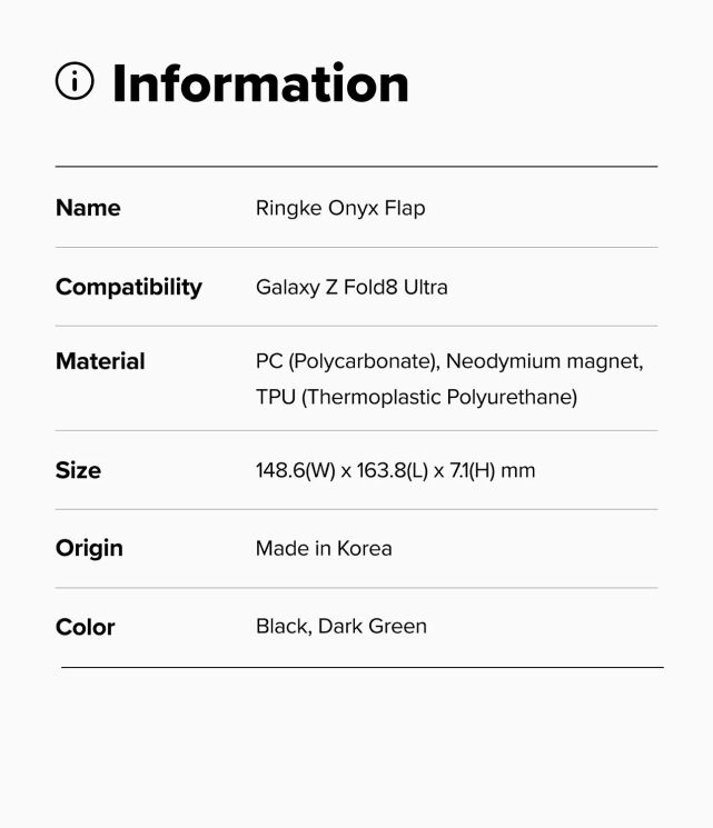 Защитный чехол Ringke Onyx Flap для Samsung Galaxy Fold 8 Ultra (8800380460430) - Black (424106B) Защитный чехол Ringke Onyx Flap для Samsung Galaxy Fold 8 Ultra (8800380460430) - Black: фото 20 из 20