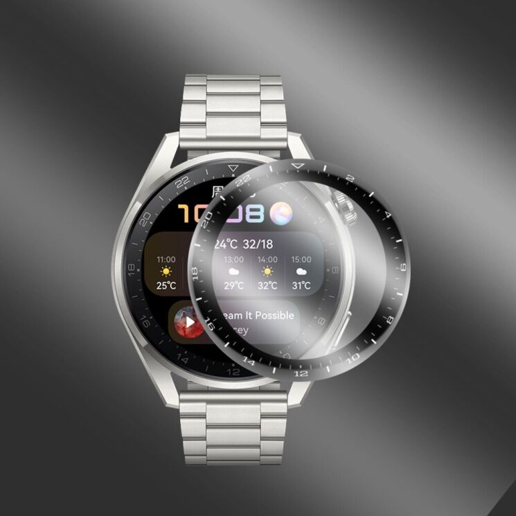 Захисна плівка ENKAY 3D Curved Film для Huawei Watch 3 Pro - Black: фото 2 з 11
