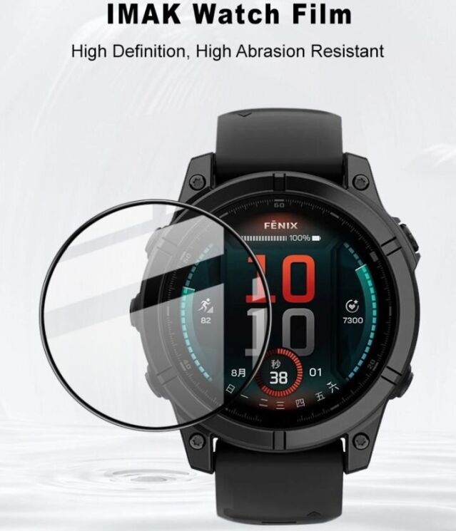 Защитная пленка IMAK Watch Film для Garmin Fenix E (47mm) - Black: фото 7 из 8