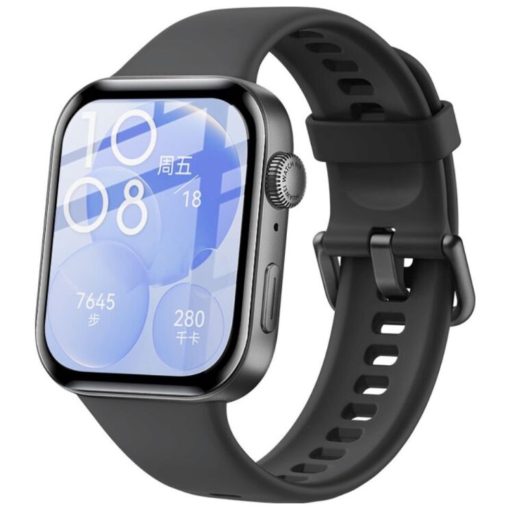 Захисна плівка IMAK Watch Film для Huawei Watch Fit 3 - Black: фото 4 з 8