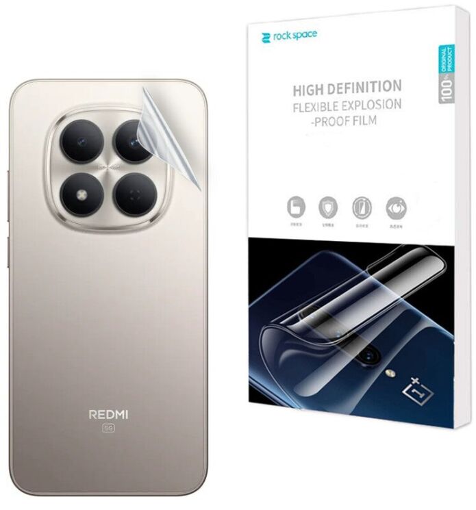 Защитная пленка на заднюю панель RockSpace Explosion-Proof SuperClear для Xiaomi Redmi Note 15 Pro 5G (411002) Защитная пленка на заднюю панель RockSpace Explosion-Proof SuperClear для Xiaomi Redmi Note 15 Pro 5G: фото 1 из 9