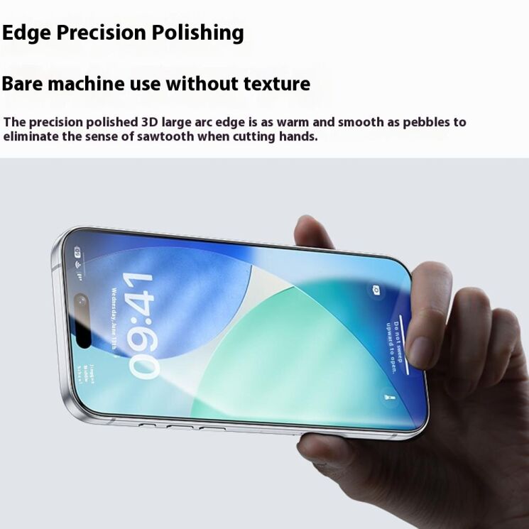 Захисне скло BENKS Zero Arc Series для iPhone 16 Pro / 17 / 17 Pro - Black (380044B) Захисне скло BENKS Zero Arc Series для iPhone 16 Pro / 17 / 17 Pro - Black: фото 11 з 14