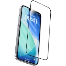 Захисне скло BENKS Zero Arc Series для iPhone 16 Pro / 17 / 17 Pro - Black: фото 1 з 14