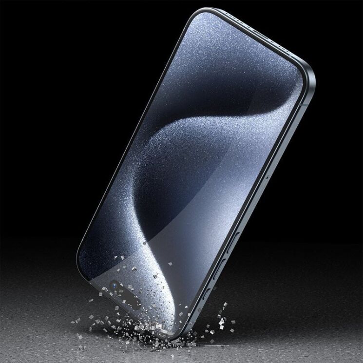 Защитное стекло Blueo Invisible Airbag Anti-broken для Apple iPhone 15 Plus / iPhone 16 Plus - Black: фото 6 из 6
