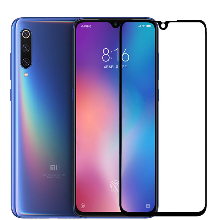 Защитное стекло Deexe 5D Full Glue для Xiaomi Mi 9 - Black: фото 3 из 3