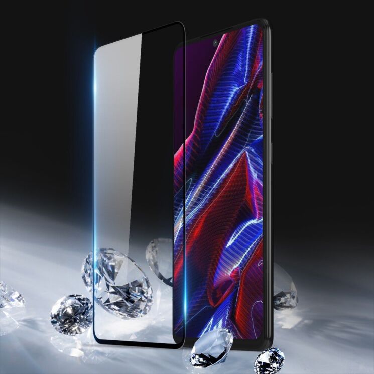 Защитное стекло DUX DUCIS Full Glue для Xiaomi Poco X5 / Redmi Note 12 5G - Black: фото 2 из 8