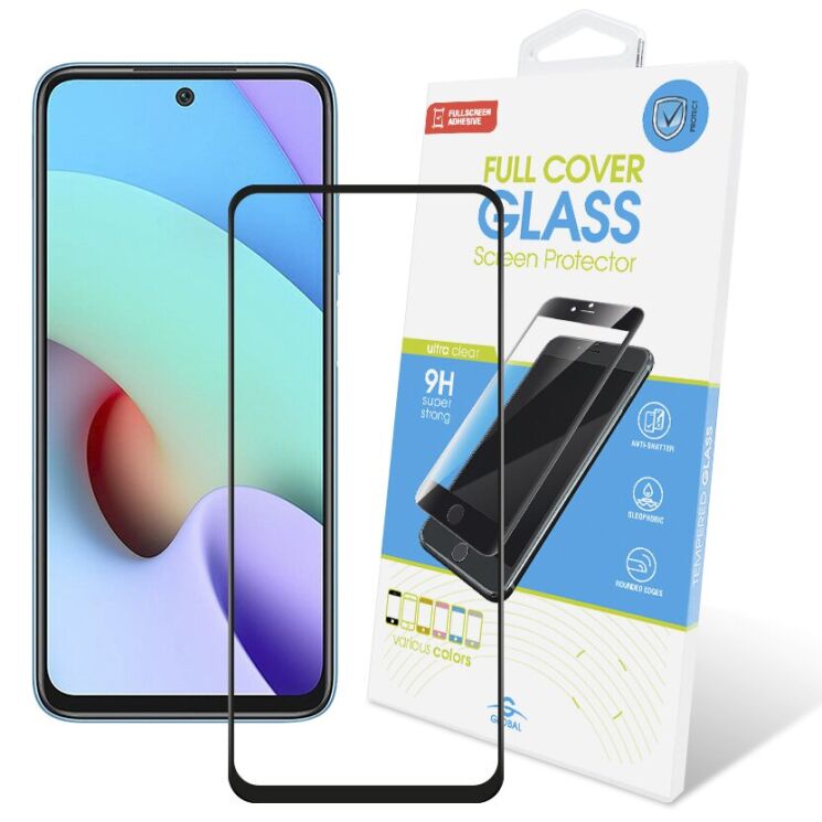 Захисне скло Global Full Glue для Xiaomi Redmi 10 / 10 (2022) / 10 Prime - Black: фото 1 з 3