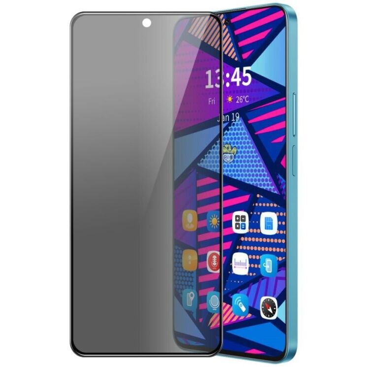 Защитное стекло HAT PRINCE Anti-Spy для Samsung Galaxy A36 (A366) / A56 (A566) - Black: фото 1 из 7