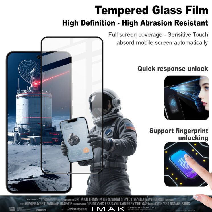 Захисне скло IMAK 5D Pro+ Full Glue для OPPO Reno 14 5G - Black: фото 3 з 8