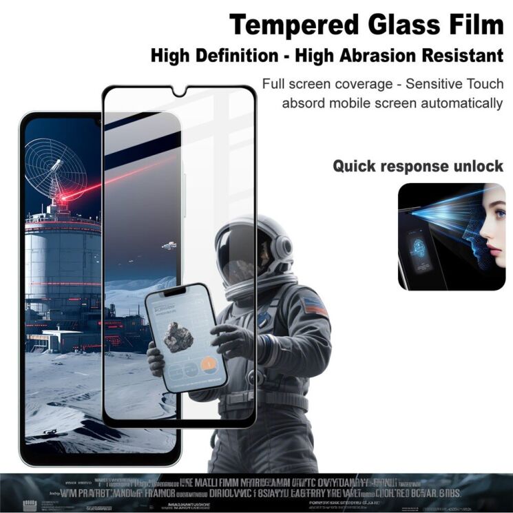 Захисне скло IMAK 5D Pro+ Full Glue для Samsung Galaxy A07 (A075) - Black: фото 3 з 8