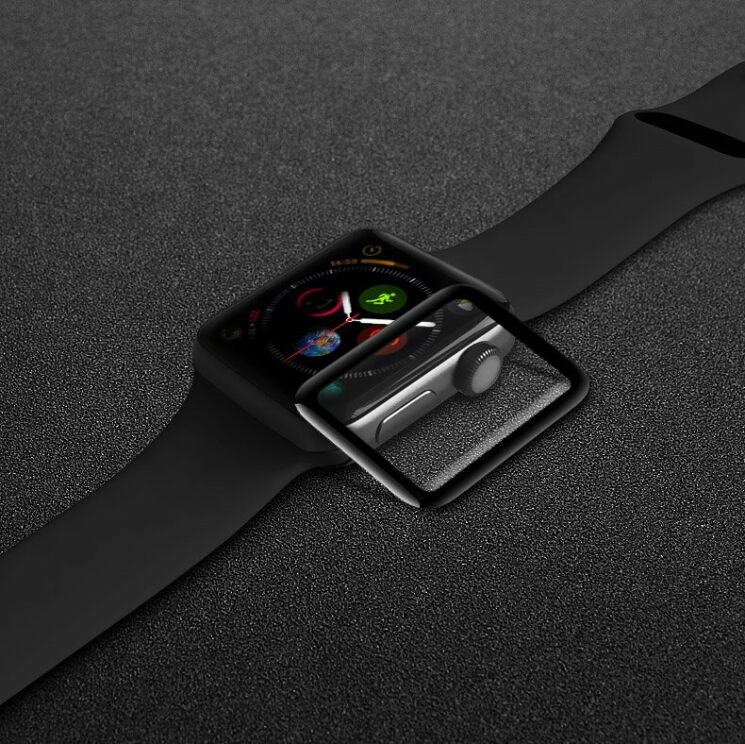 Захисне скло IMAK Full Cover Glass для Apple Watch 38 / 40 mm - Black: фото 16 з 16