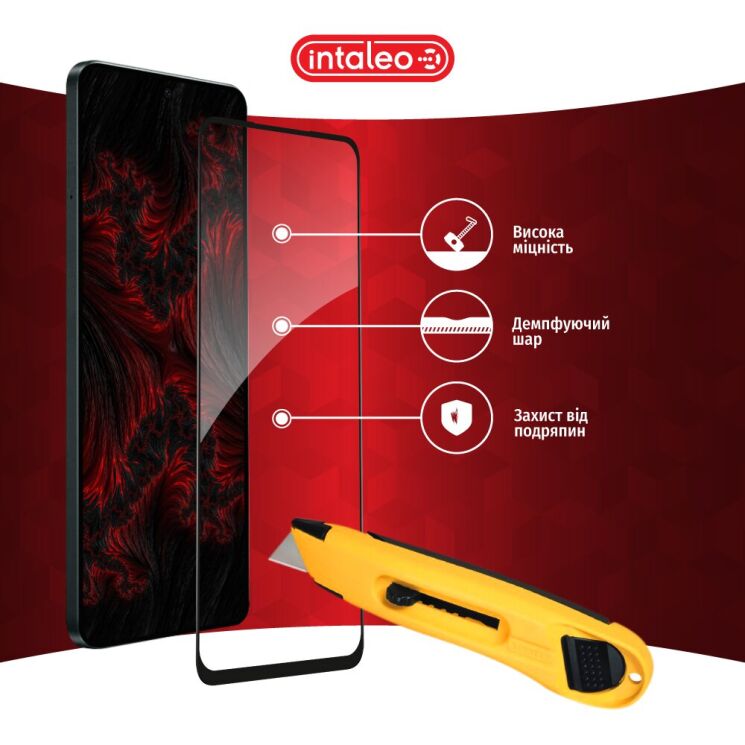 Захисне скло Intaleo Full Glue для OPPO A58 - Black: фото 5 з 8