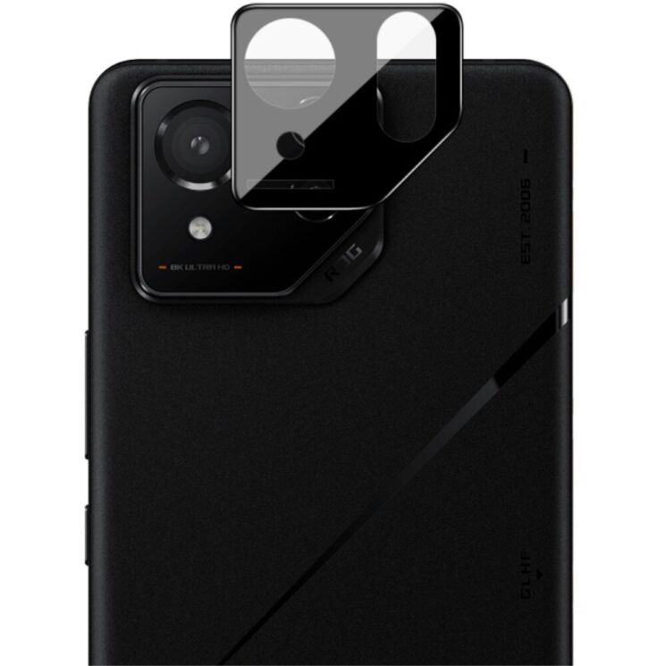 Защитное стекло на камеру IMAK Black Glass Lens для ASUS ROG Phone 8 Pro - Black: фото 3 из 10