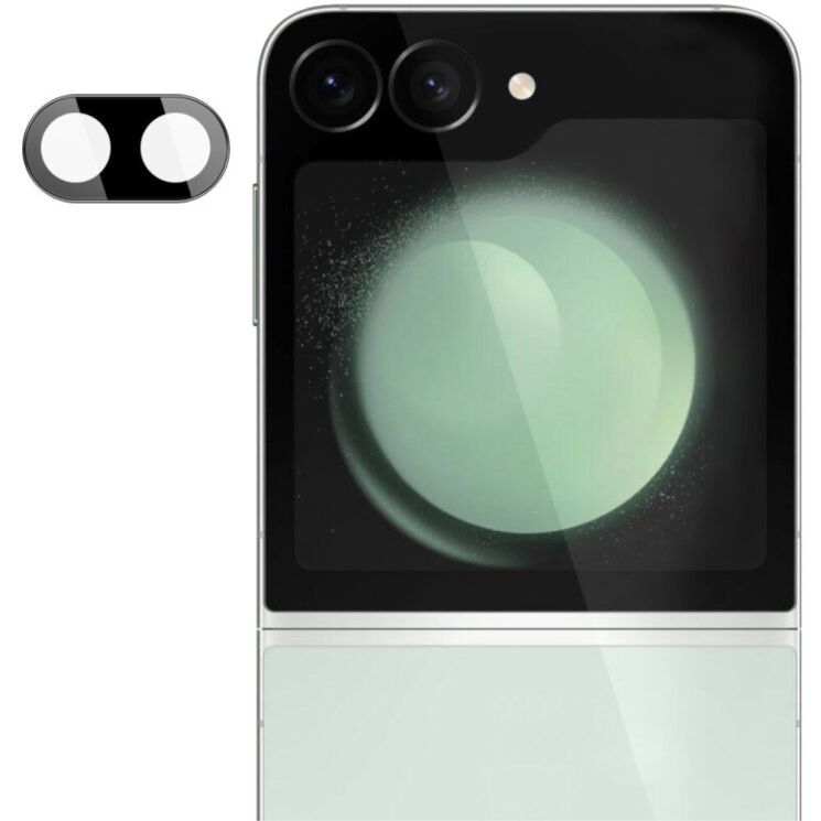 Захисне скло на камеру IMAK Black Glass Lens для Samsung Galaxy Flip 6 - Black: фото 2 з 10