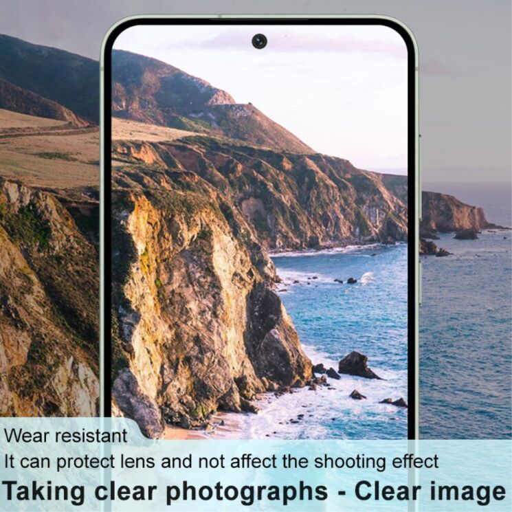 Защитное стекло на камеру IMAK Black Glass Lens для Samsung Galaxy S24 FE (S721) - Black: фото 5 из 9