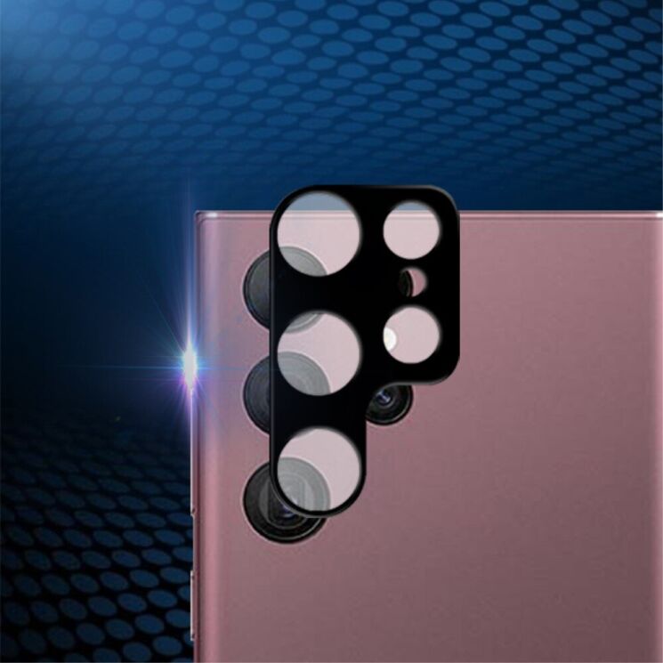 Защитное стекло на камеру MOCOLO Black Camera Lens для Samsung Galaxy S23 Ultra - Black: фото 4 из 5