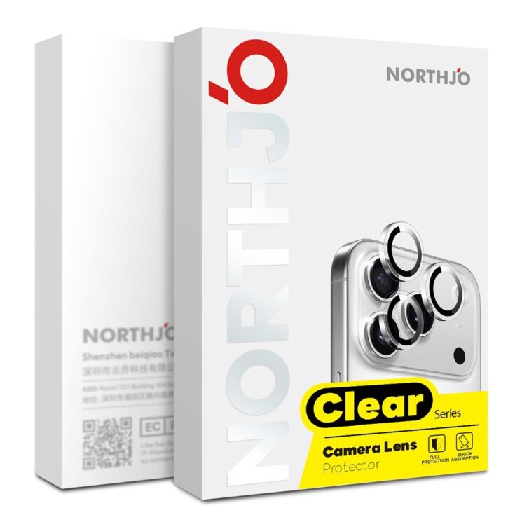Захисне скло на камеру NORTHJO OpticFrame для iPhone 18 Pro / 18 Pro Max - Black (423673B) Захисне скло на камеру NORTHJO OpticFrame для iPhone 18 Pro / 18 Pro Max - Black: фото 4 з 4