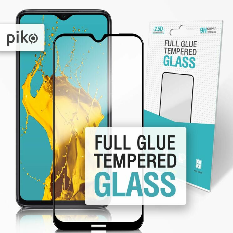 Защитное стекло Piko Full Glue для Xiaomi Redmi Note 8T - Black: фото 1 из 4