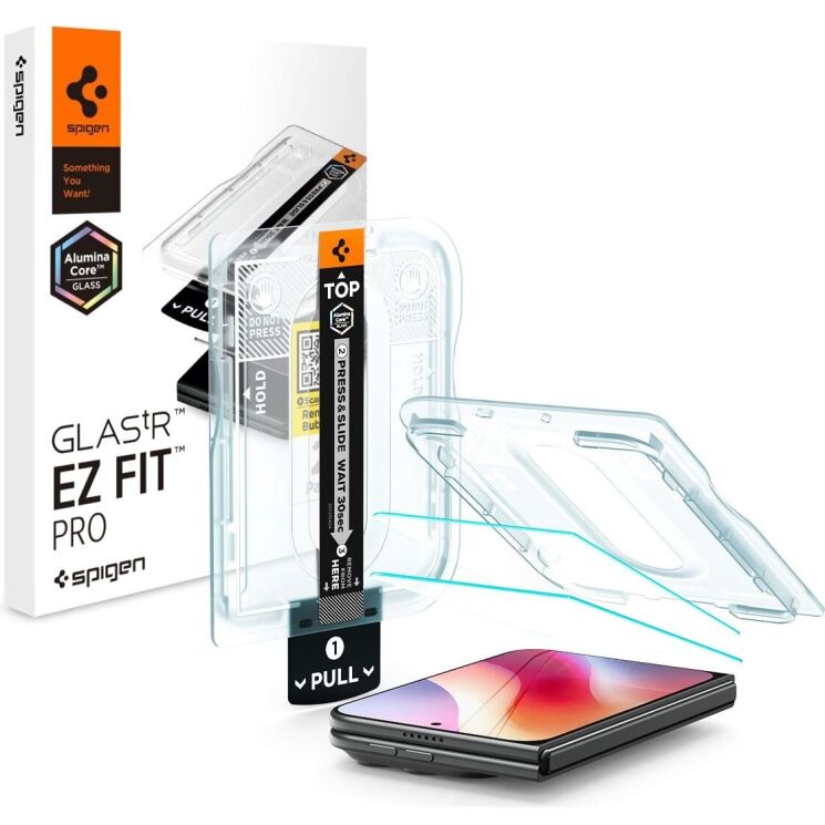 Защитное стекло Spigen GLAS.tR EZ Fit Pro для iPhone Duo (AGL12014): фото 1 из 14