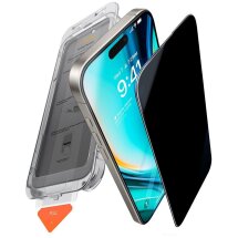 Защитное стекло TORRAS GlassGo Privacy для iPhone 16 Pro - Black: фото 1 из 9