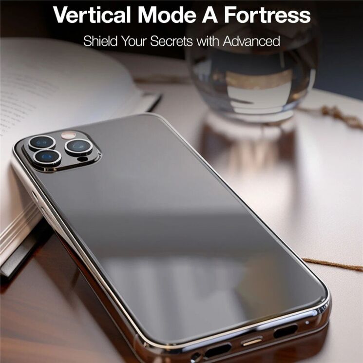 Защитное стекло TORRAS GlassGo Privacy для iPhone 16 Pro - Black: фото 8 из 9