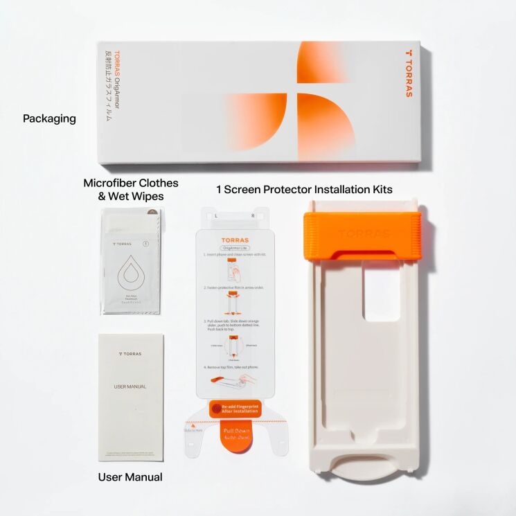 Захисне скло TORRAS OrigArmor Screen Protector для Samsung Galaxy S26 Ultra (S948): фото 16 з 16