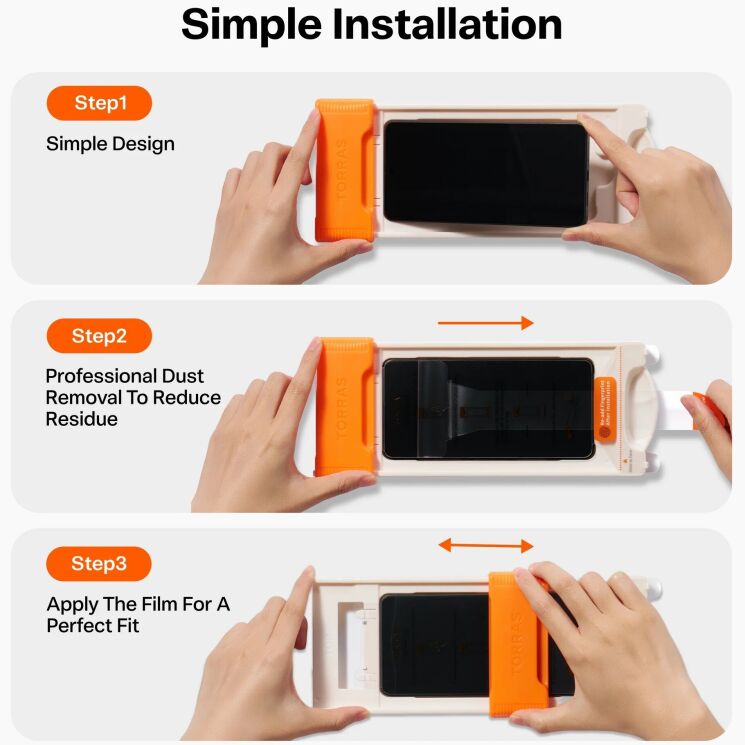 Захисне скло TORRAS OrigArmor Screen Protector для Samsung Galaxy S26 Ultra (S948): фото 15 з 16