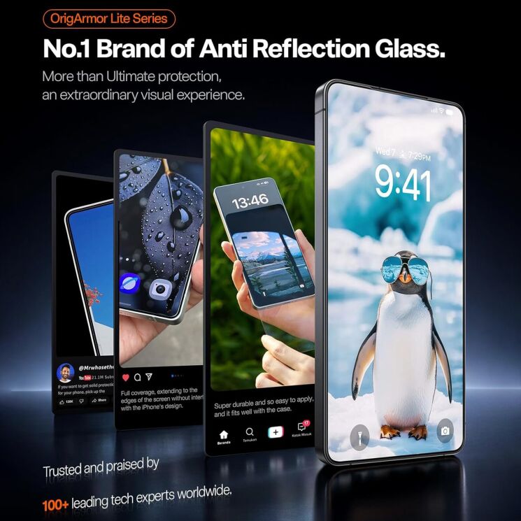 Захисне скло TORRAS OrigArmor Screen Protector для Samsung Galaxy S26 Ultra (S948): фото 7 з 16